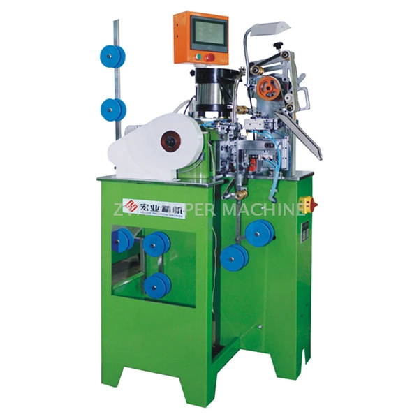 HY-107QJ-A Auto Metal Zipper Top Stop Machine (U Type Vertical Type)